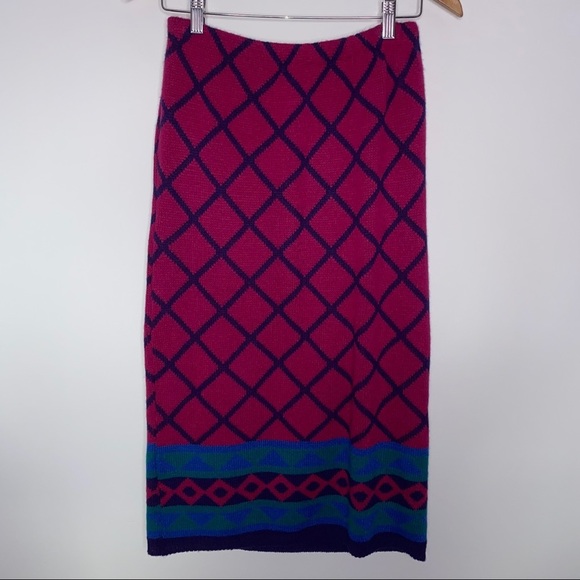 VINTAGE THAT’S ME! PULLOVER COLLARED SWEATER & SKIRT COORDINATED  STRETCHY SET - Picture 7 of 8